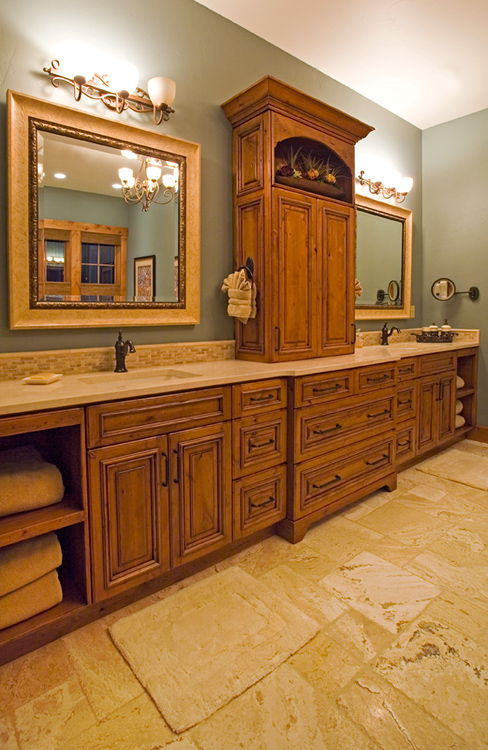 Caldera Springs Master Bathroom Custom Cabinets