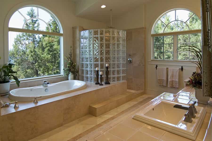 Awbrey Butte stunning master bathroom with whirlpool tub