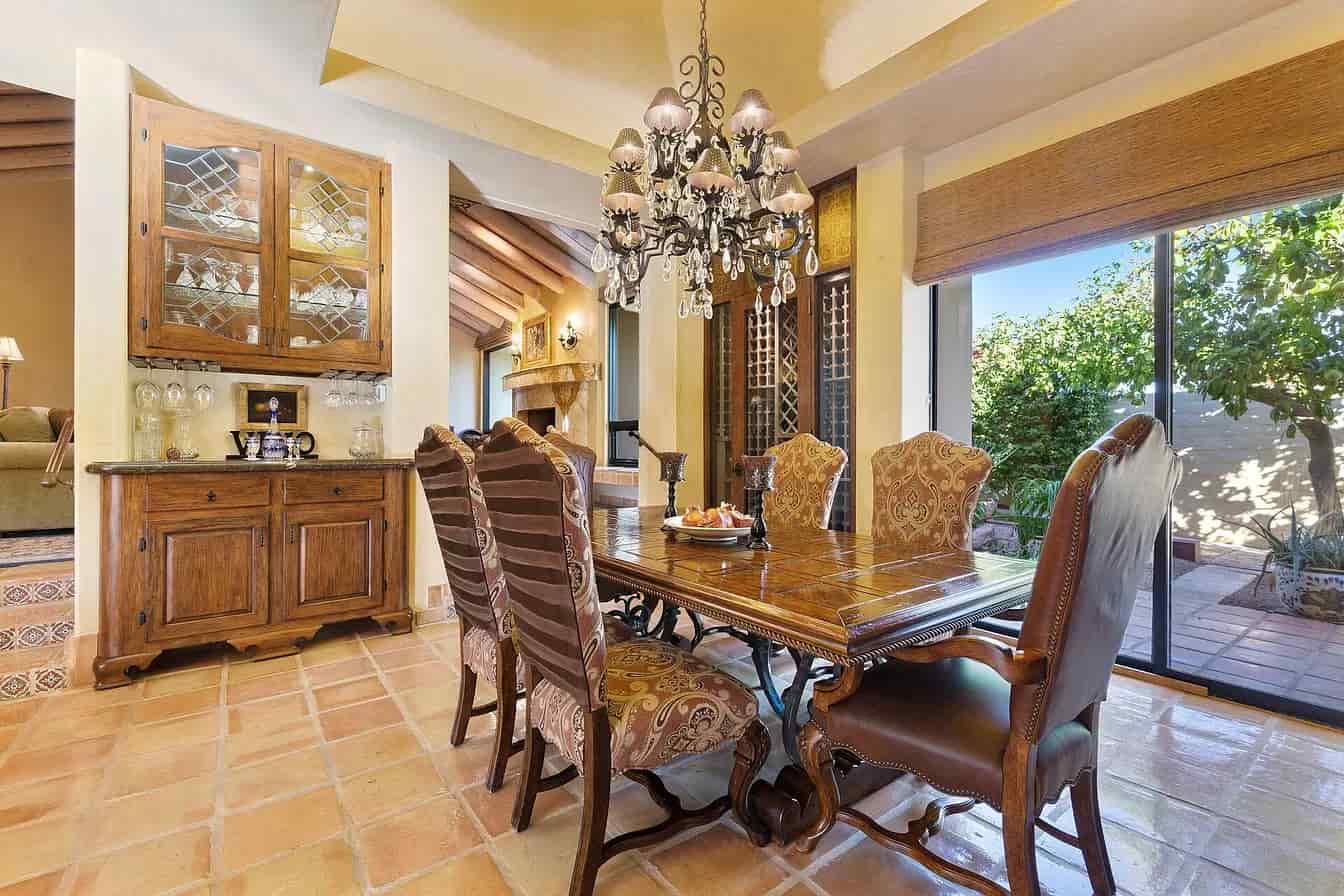 Palm Desert Custom Home Coachella Estate Dining Room