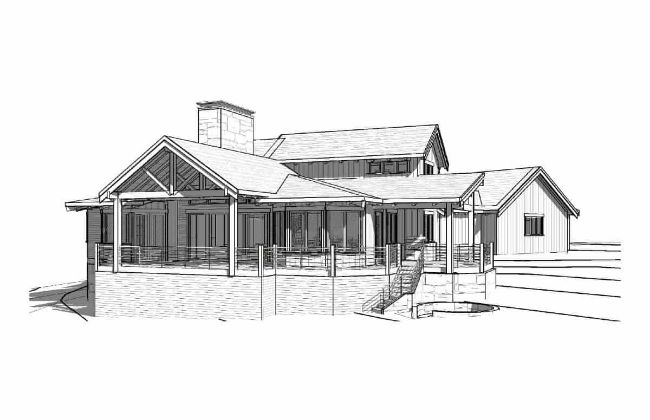 Brasada Ranch Custom Home Architectural Drawing 3