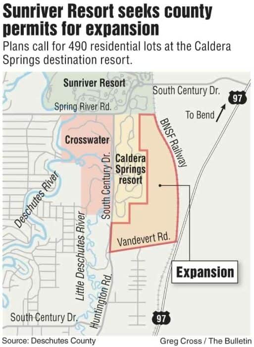 Caldera Springs Resort Expansion Plan Map 395 Lots