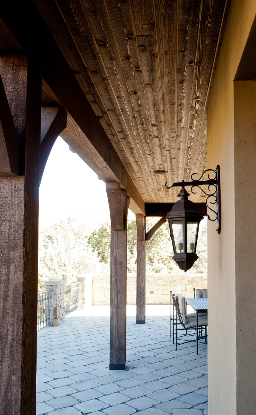 ranch at the canyons custom home patio